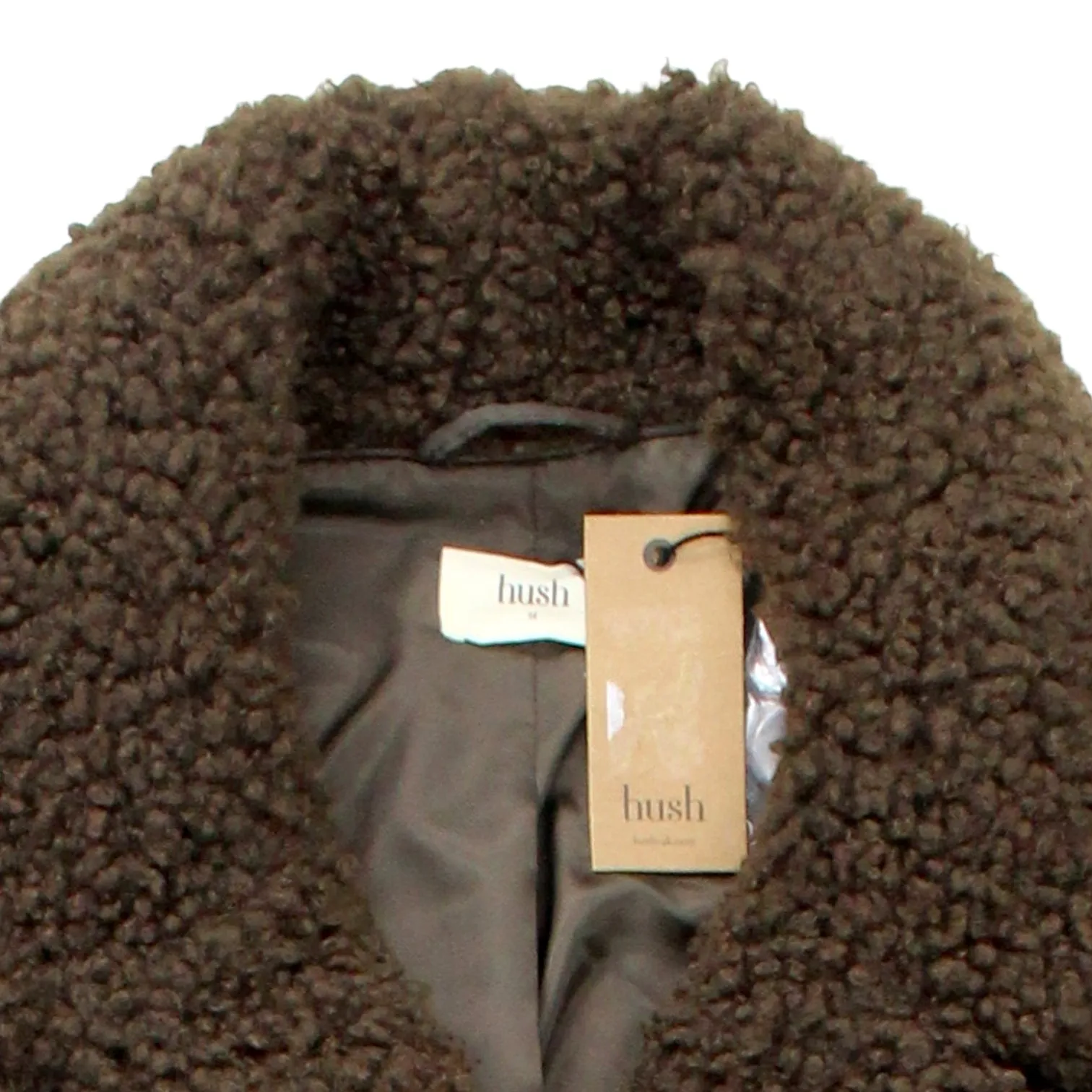 Chocolate Oversized Teddy Coat by Hush