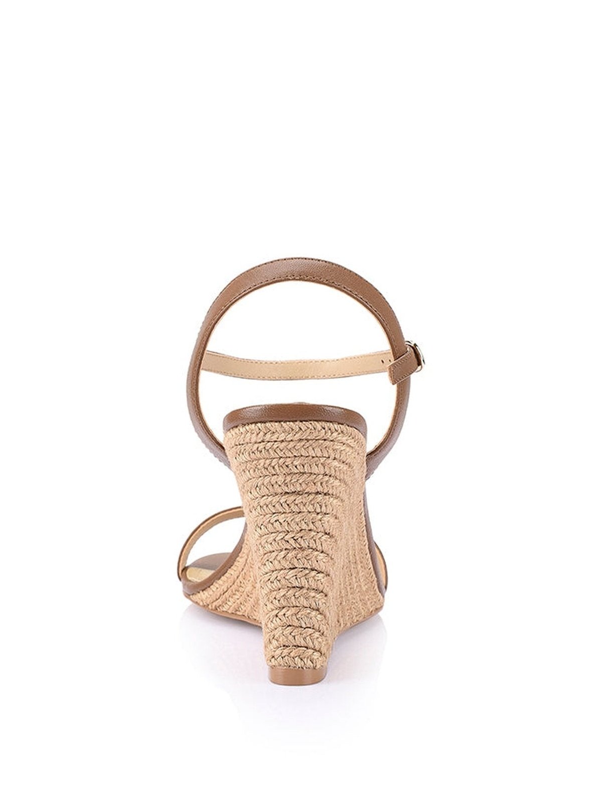 Cinnamon Leather Baby Wedge Sandals