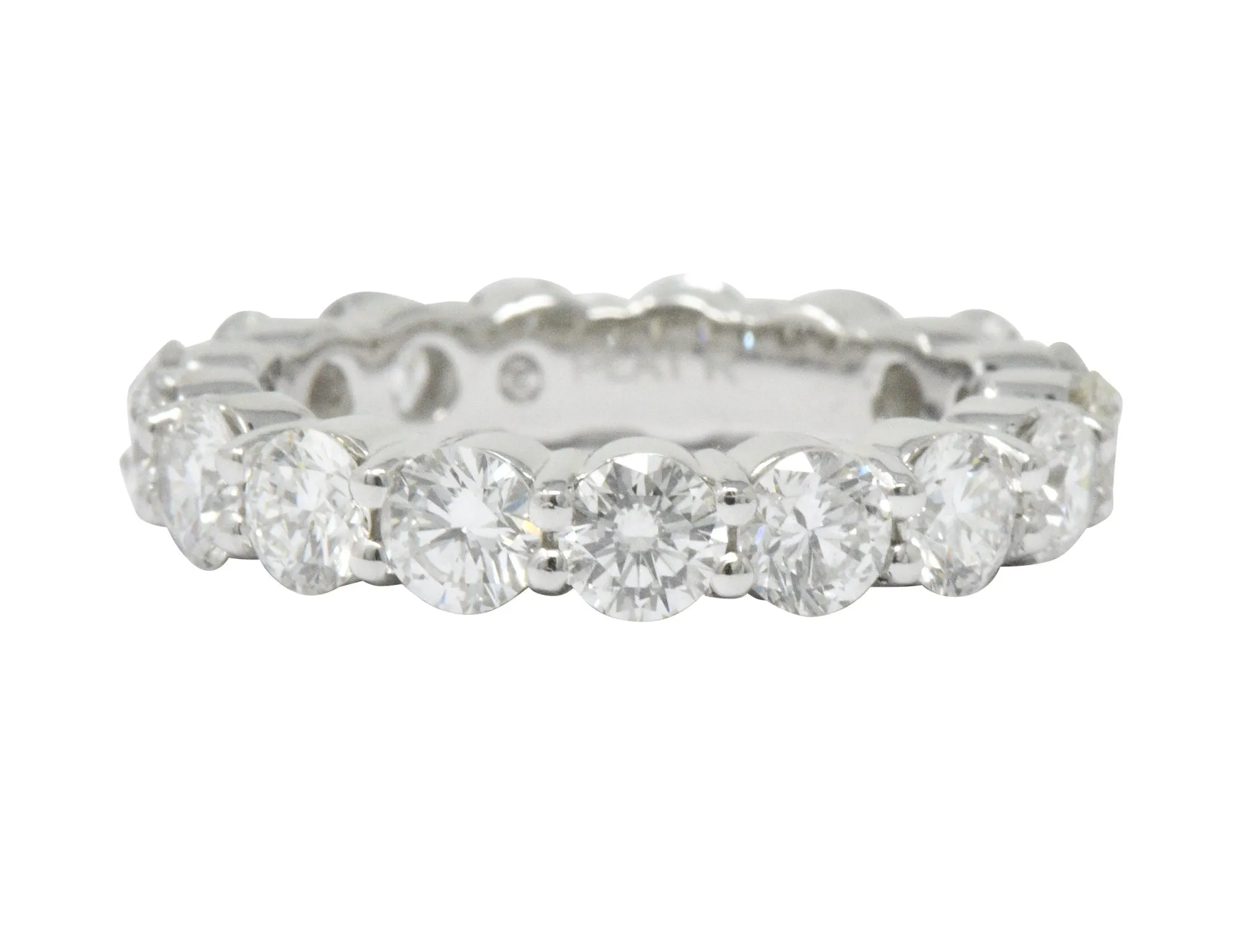 Classic Diamond Platinum Eternity Stacking Band Ring