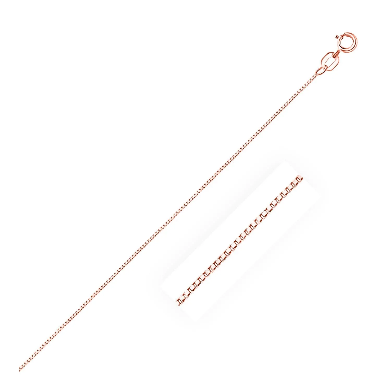 Classic Box Chain 0.6mm-rx44063-17 14k Rose Gold