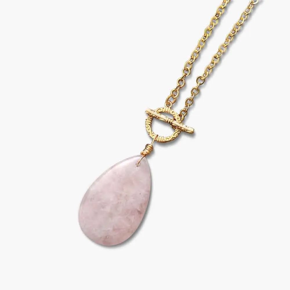 Rose Quartz Gemstone Necklace