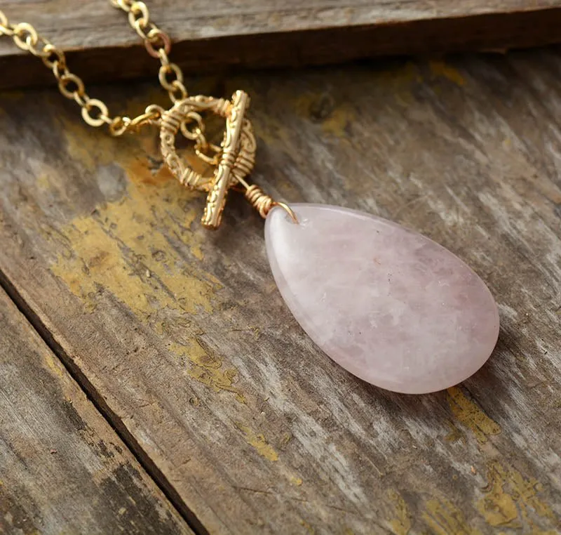 Rose Quartz Gemstone Necklace