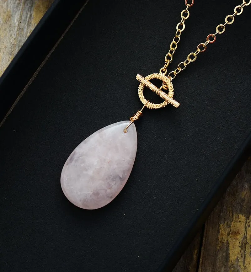 Rose Quartz Gemstone Necklace