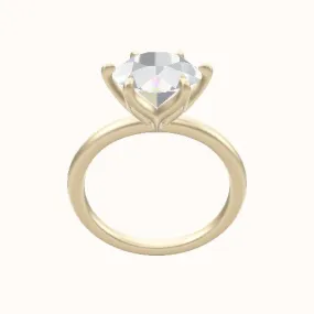 Classic Solitaire Engagement Ring - Petal Six Prong Head