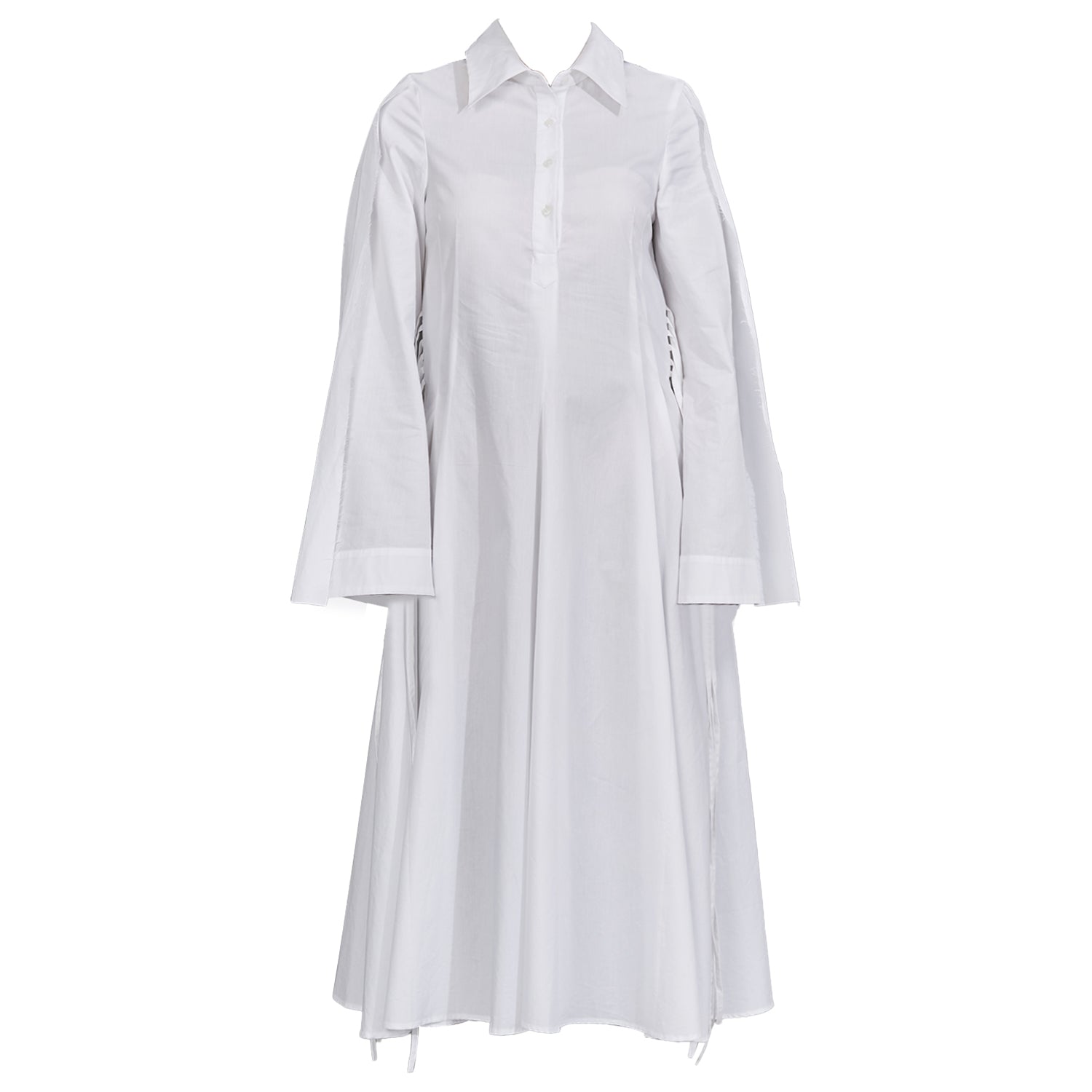 Classic white shirt dress.