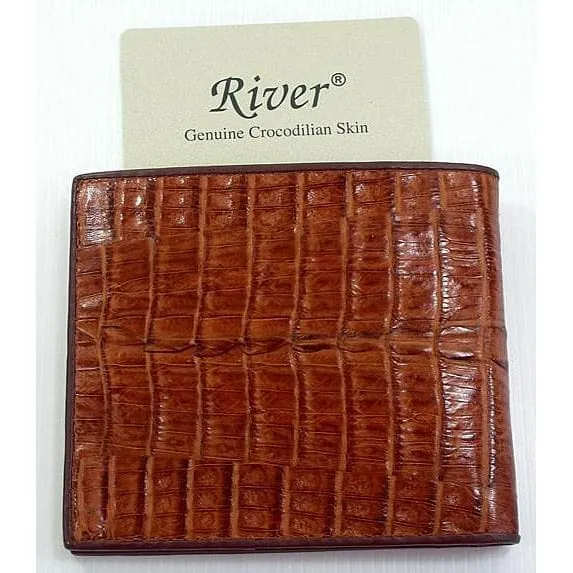 Cognac Tail Crocodile Wallets