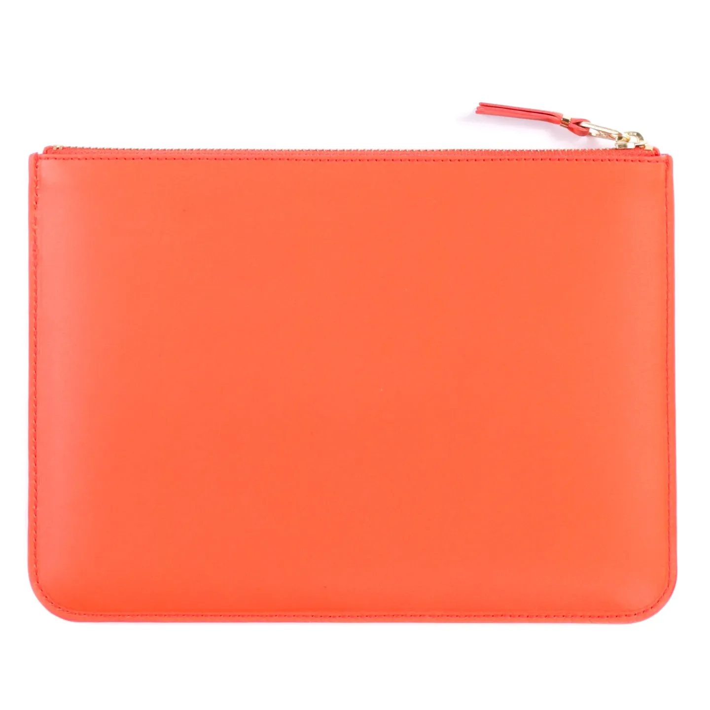 COMME DES GARCONS SA5100 RUBY EYES ZIP WALLET ORANGE