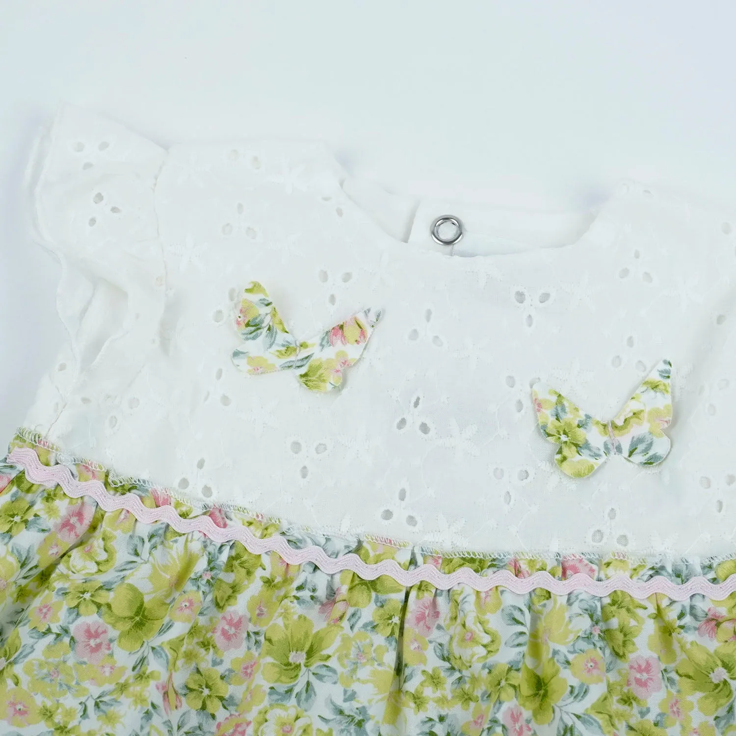 Newborn Baby Girl Outfit Set, Onesie and Bloomers by Le Chicche