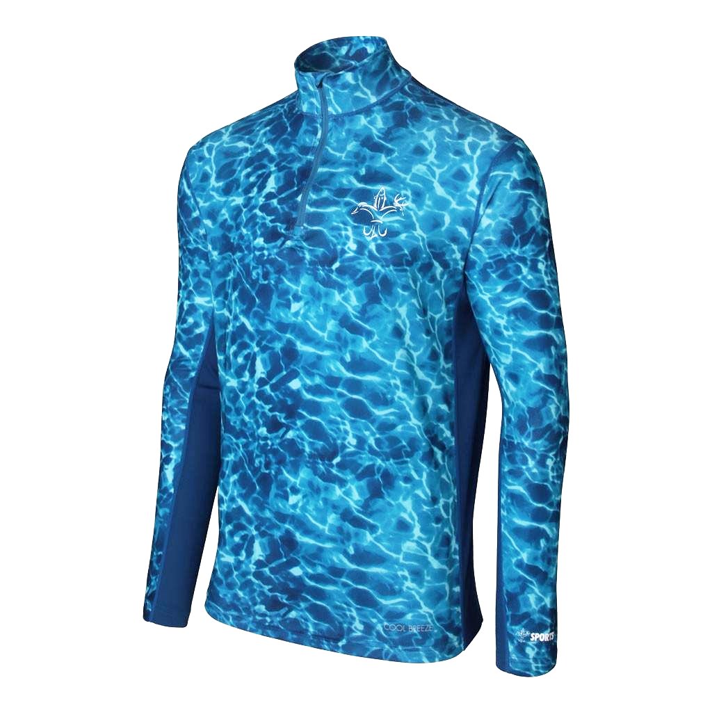 Cool Breeze Quarter Zip Fishing Shirt: Moisture-wicking Breathable Long Sleeve