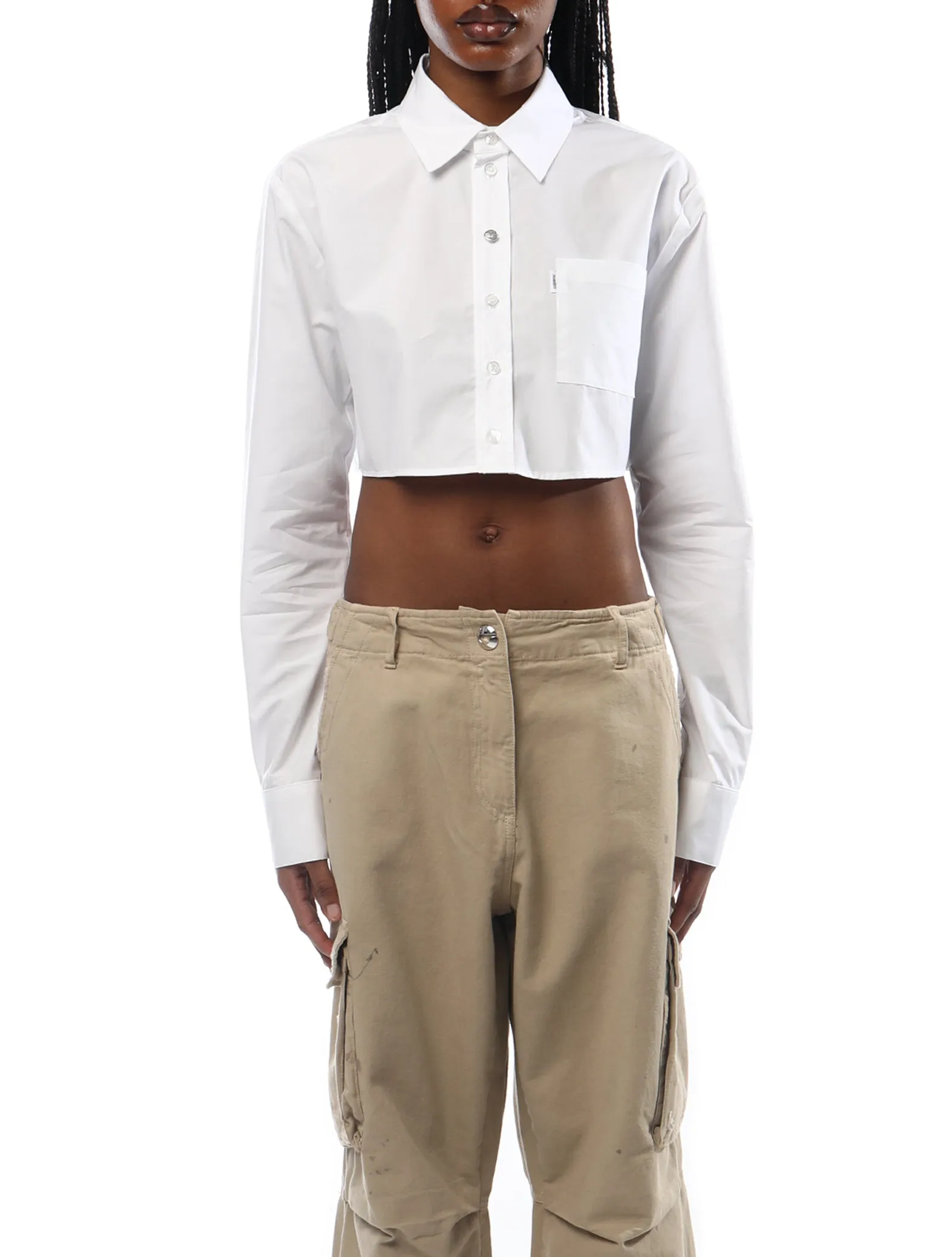 White Shirt from Coperni - Cropped Style