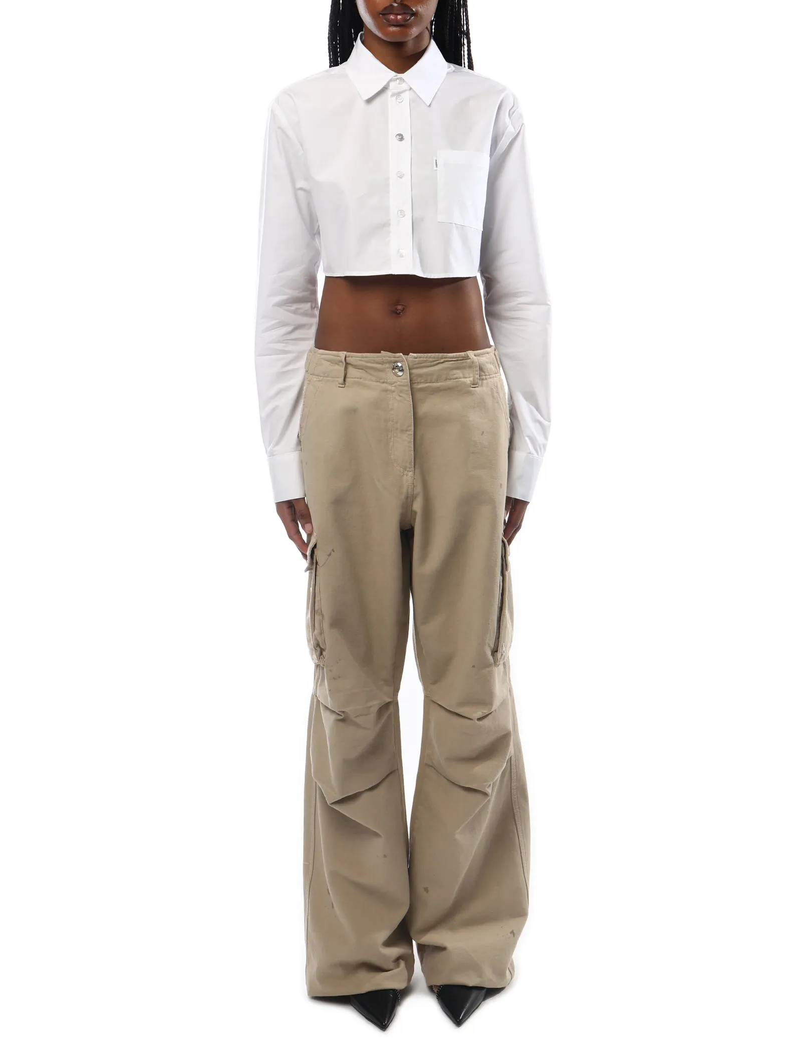 White Shirt from Coperni - Cropped Style