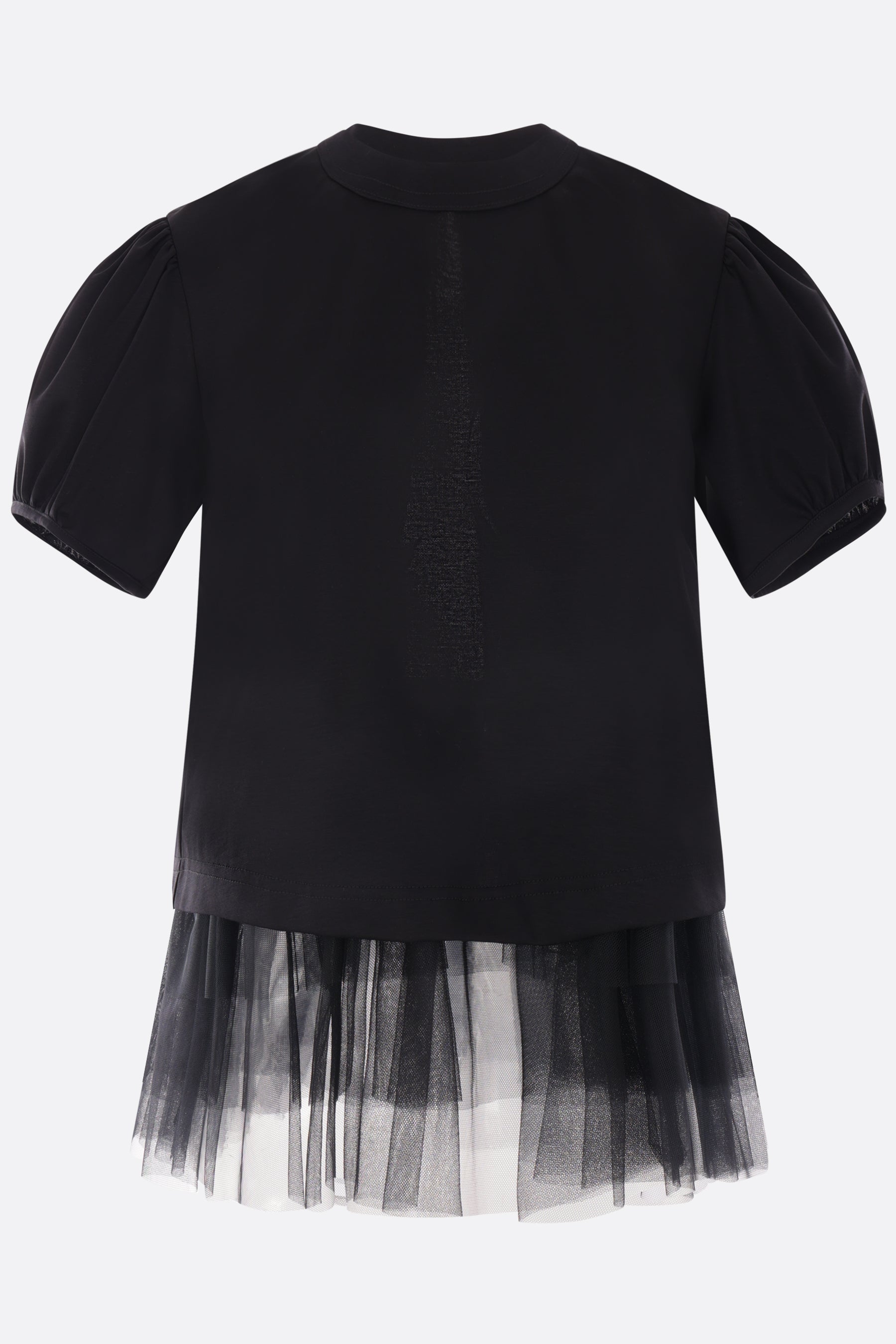 Cotton t-shirt with tulle frills