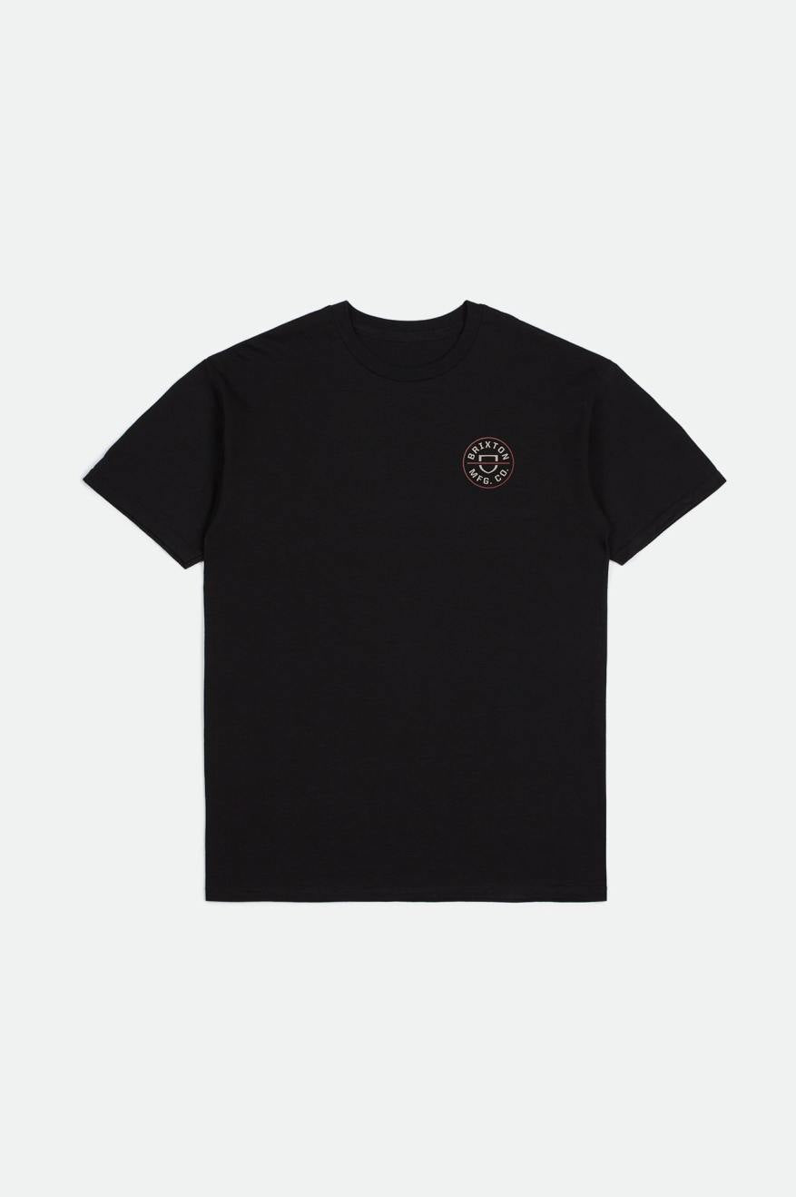 Crest II Short Sleeve Standard Tee - Black Whitecap Dusty Cedar