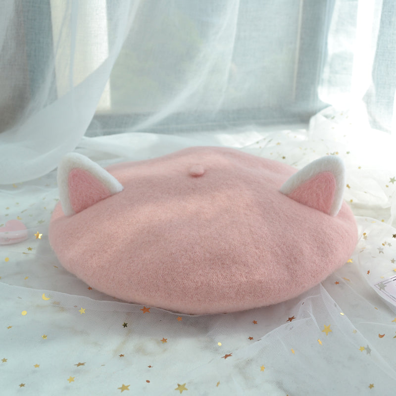 Cute Cat Ear Beret BY51010