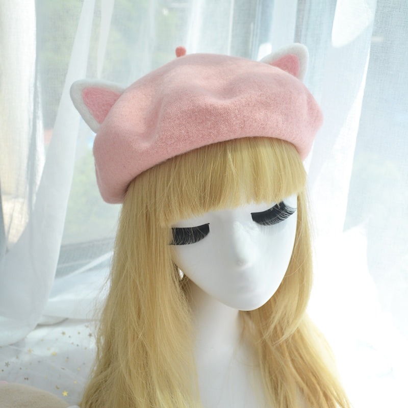 Cute Cat Ear Beret BY51010