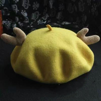 Cute Christmas beret with antler design - BY51011