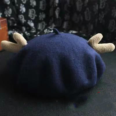 Cute Christmas beret with antler design - BY51011