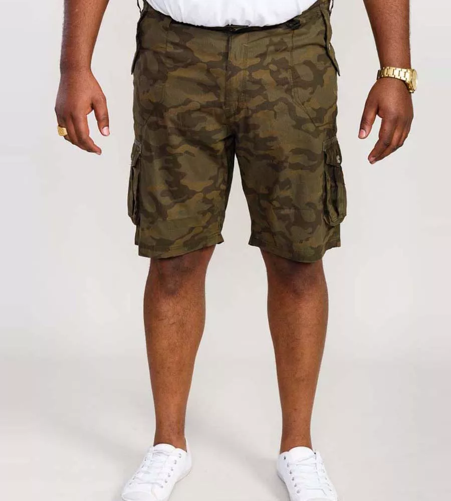 D555 Cotton Cargo Shorts in Camouflage for Woodbridge