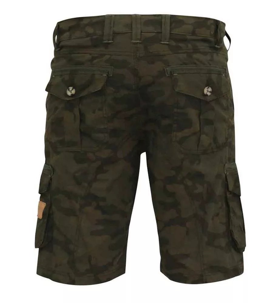 D555 Cotton Cargo Shorts in Camouflage for Woodbridge