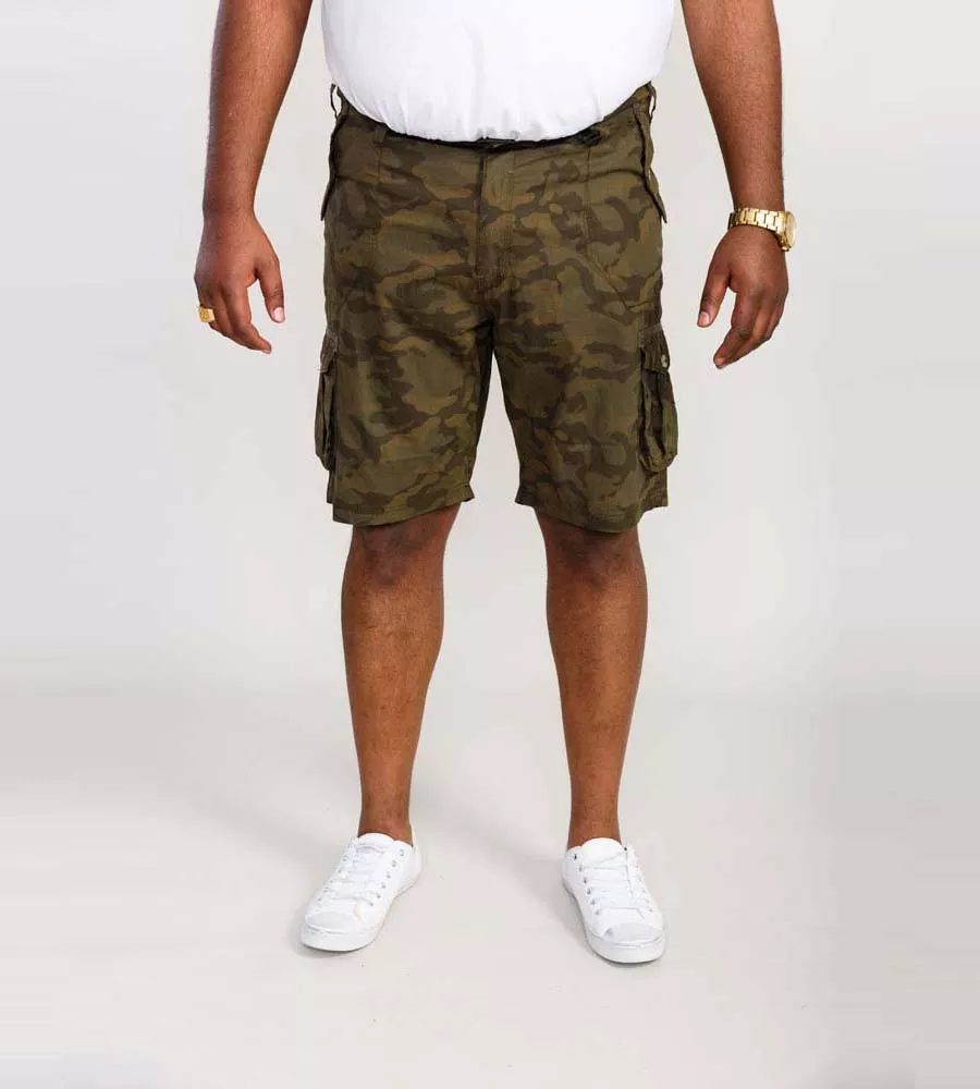 D555 Cotton Cargo Shorts in Camouflage for Woodbridge