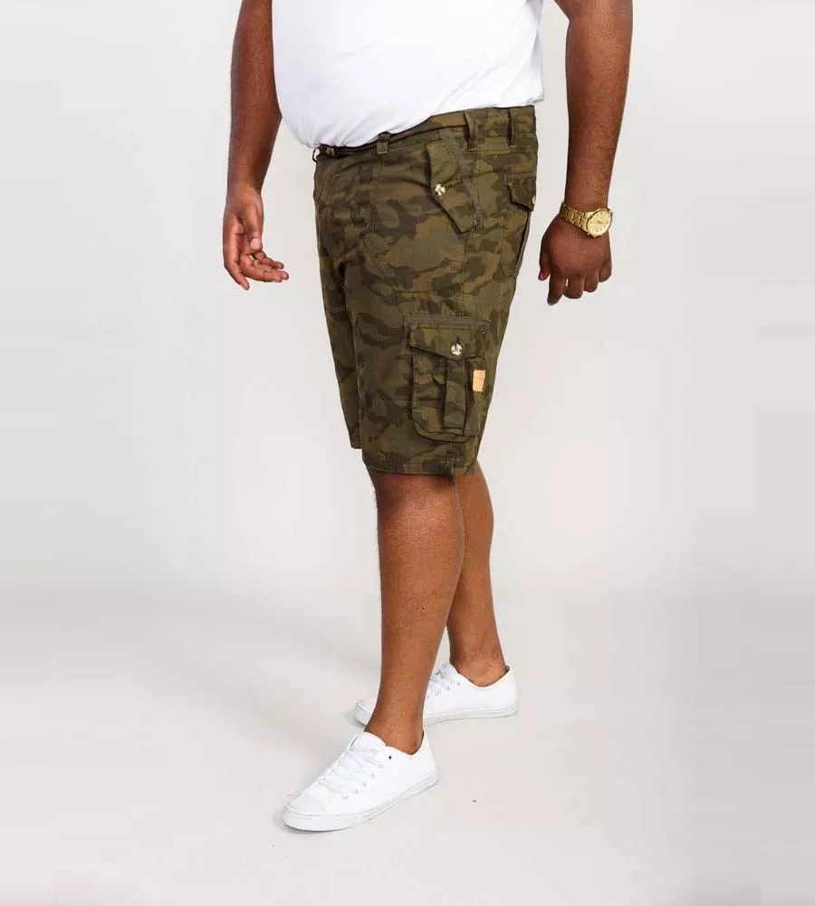 D555 Cotton Cargo Shorts in Camouflage for Woodbridge