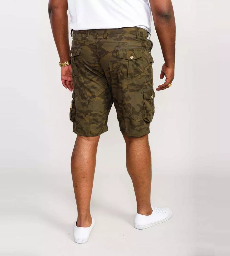 D555 Cotton Cargo Shorts in Camouflage for Woodbridge