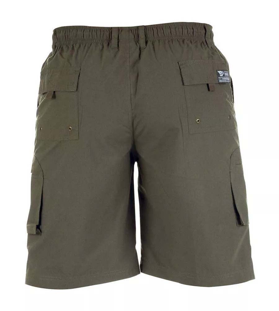 Big Men's Khaki Cargo Shorts with Shaped Leg Pockets by D555 (NICK KHAKI)