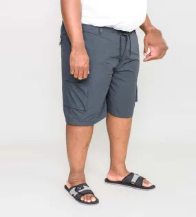 Big Men's Navy Cargo Shorts With Shaped Pockets (NICK NAVY)