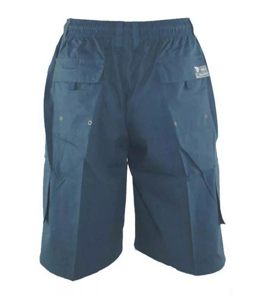 Big Men's Navy Cargo Shorts With Shaped Pockets (NICK NAVY)