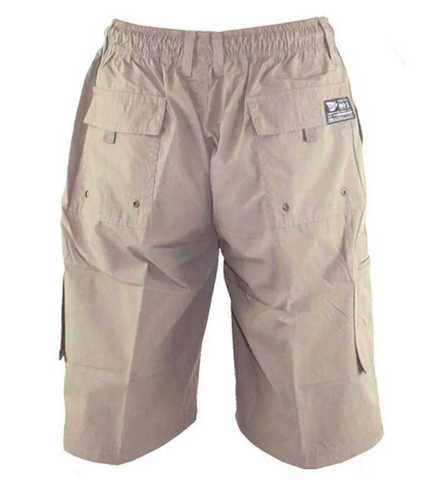 Big Mens Sand Cargo Shorts With Pockets by D555 (NICK SAND)