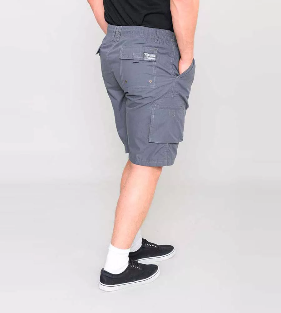 D555 Men's Grey Cargo Shaped Leg Pockets Nick