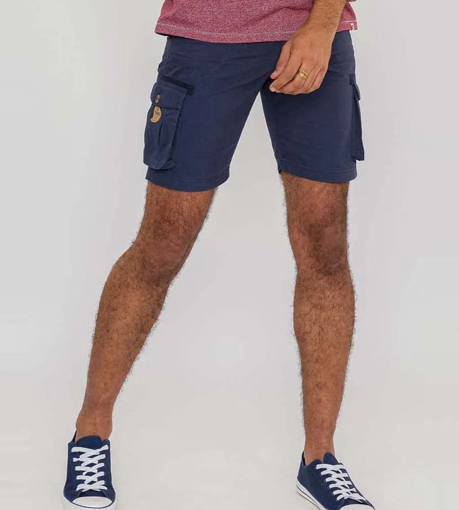 Navy Cargo Shorts for Men - D555 (INVICTA)