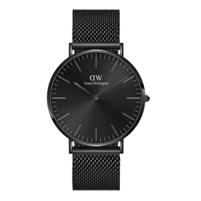 Daniel Wellington Classic Mesh Onyx Watch 40mm