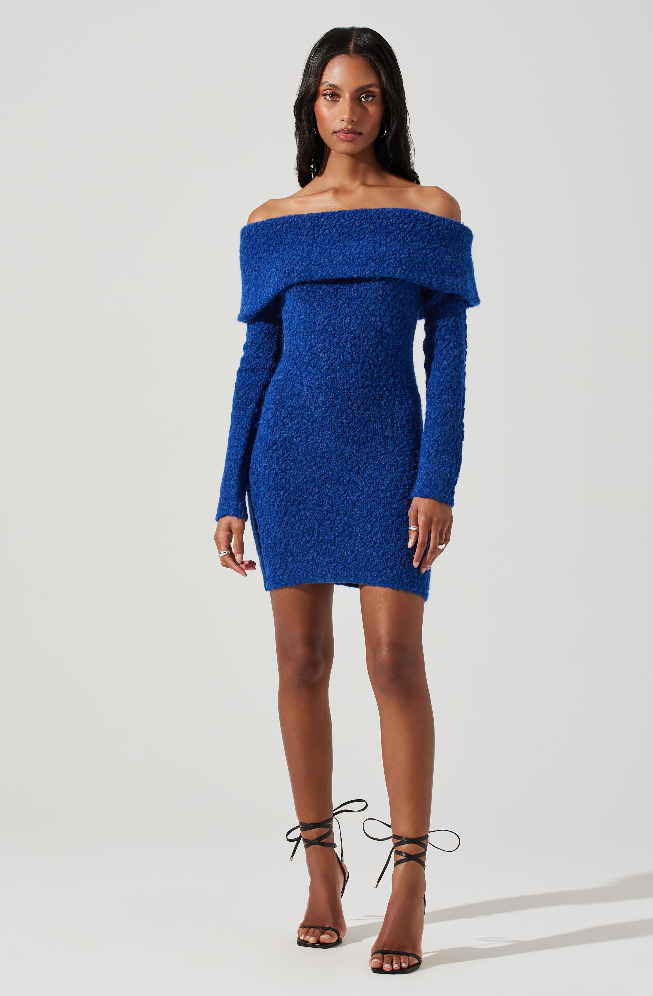 Danya Sweater Dress, Off Shoulder Style