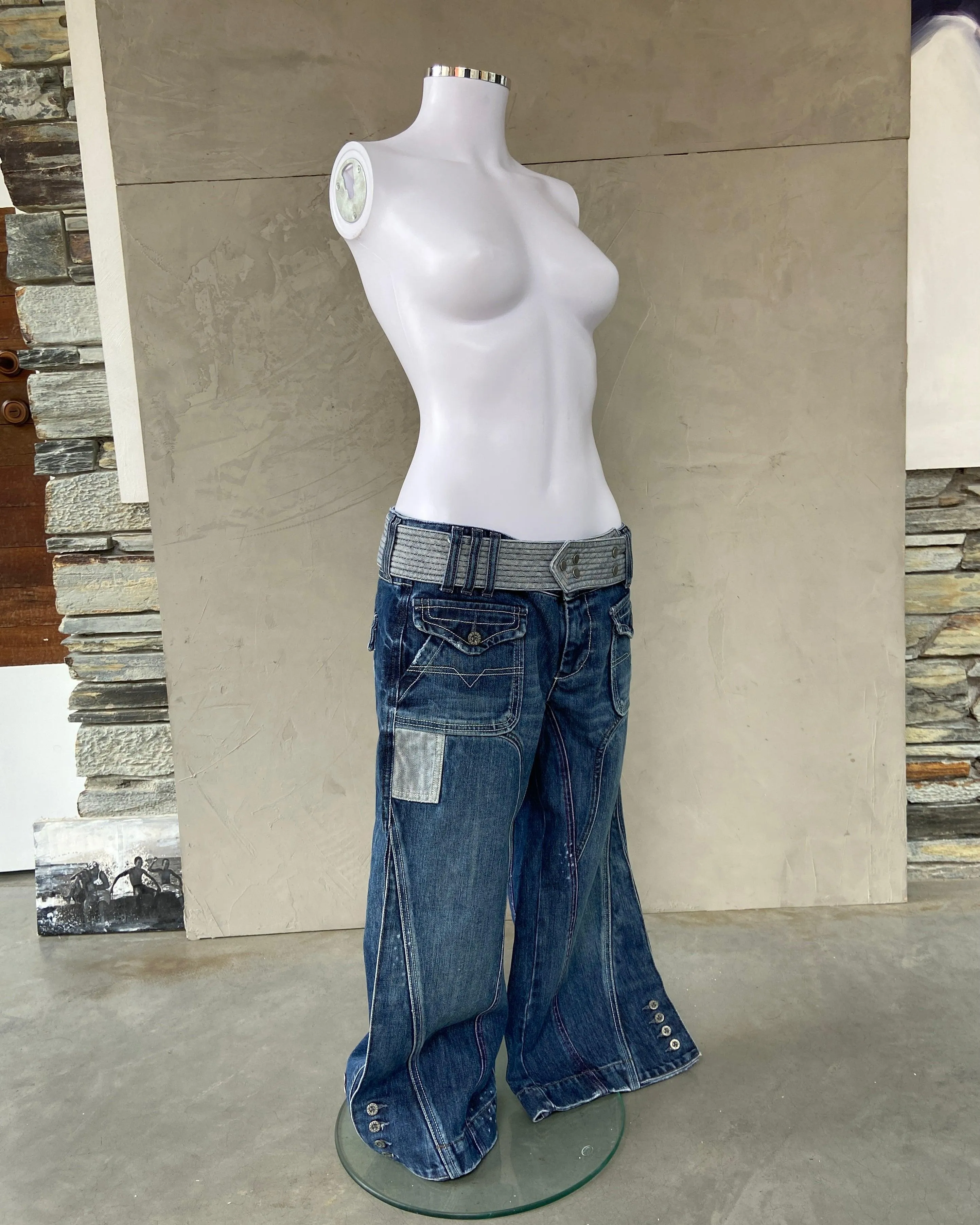 Denim Capris: Diesel Cargo 3/4 Length, Size W29