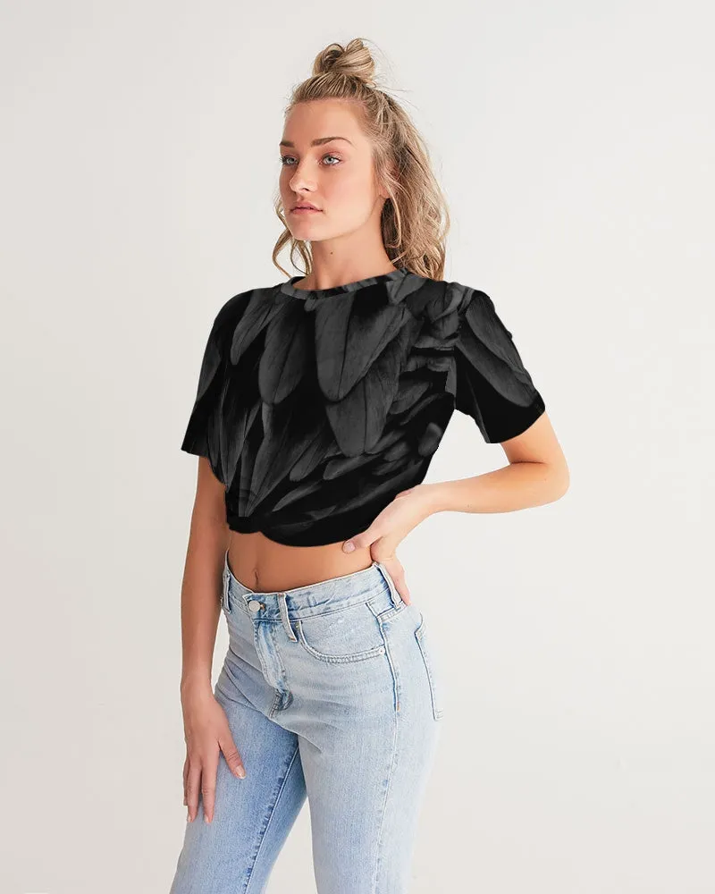 Twist-Front Cropped Tee from DOLLY SWAN LAKE THE BLACK SWAN Women's Collection