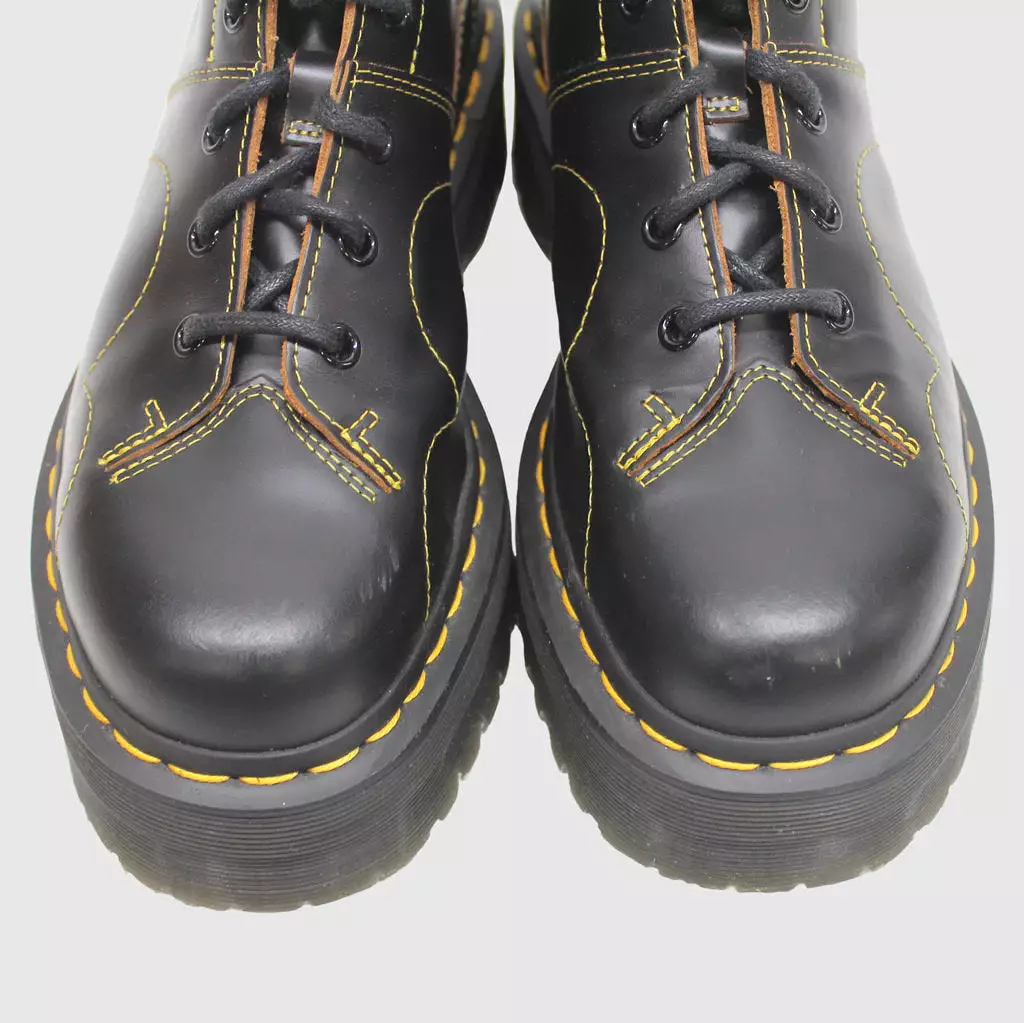 Dr. Martens Boots Church Quad - UK 6.5: Casual Ankle Lace-Up Platform Leather