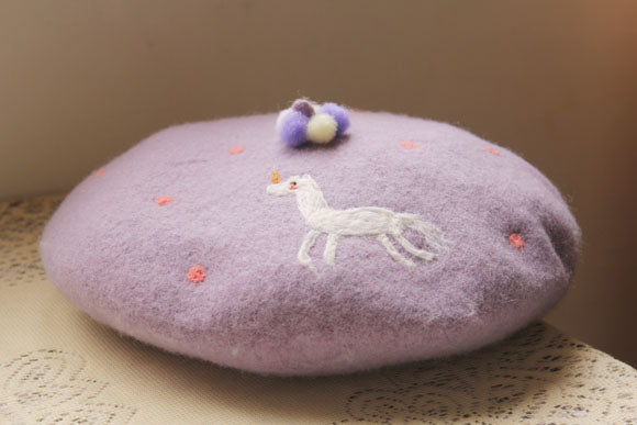 Dream Horse Purple Beret - BY51036