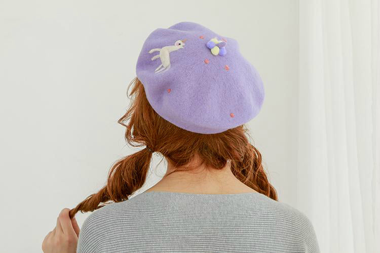 Dream Horse Purple Beret - BY51036