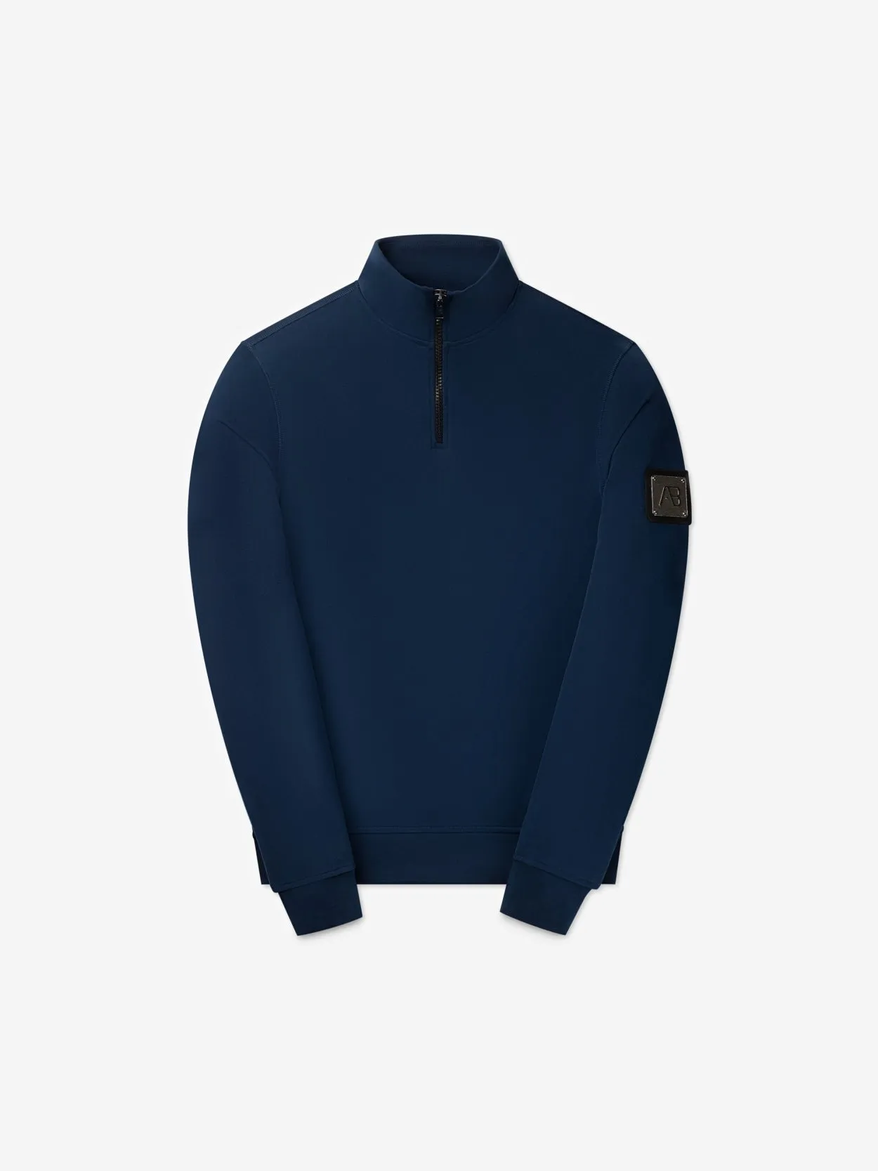 Dress Blues Half-Zip Metal Sweater