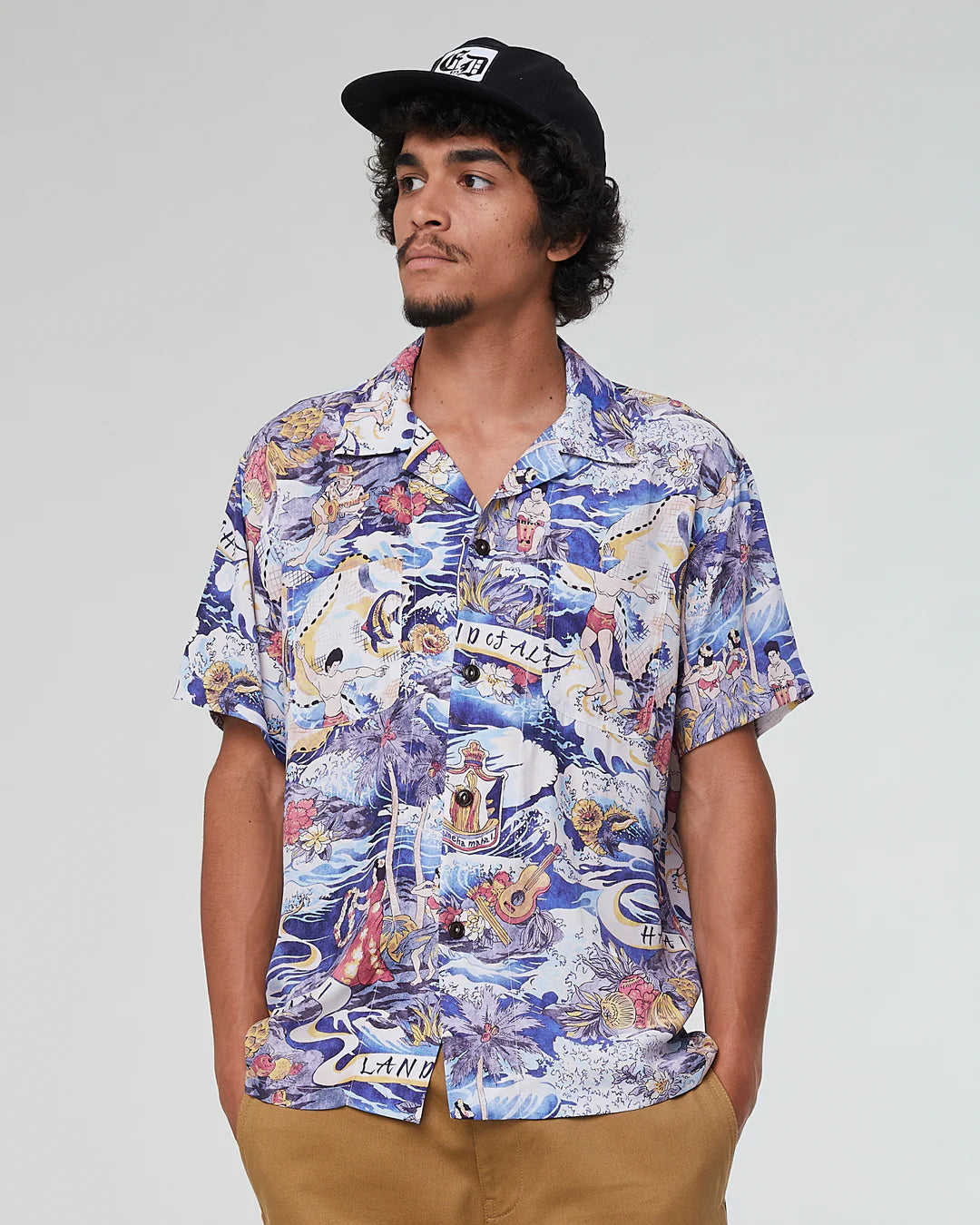 EAT DUST Japanese Mahala Aloha Shirt in Rayon