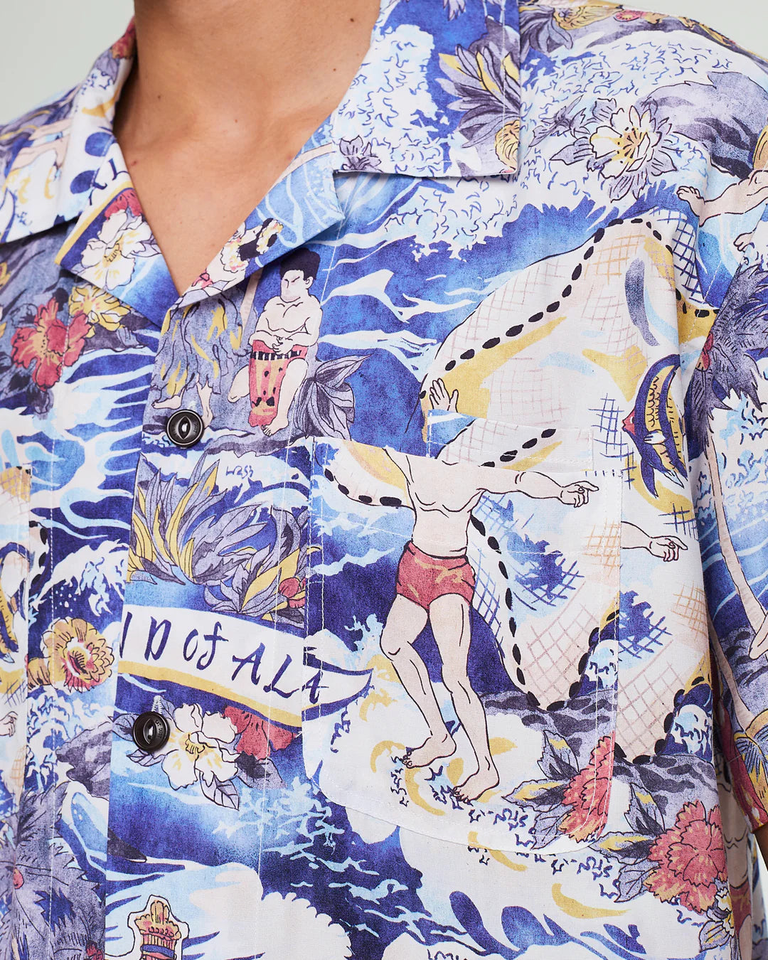 EAT DUST Japanese Mahala Aloha Shirt in Rayon