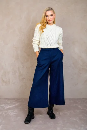 Enya Tweed Culottes - Navy Herringbone

Result: Navy Herringbone Enya Tweed Culottes