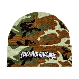 F-Awesome Stamp Camo Beanie