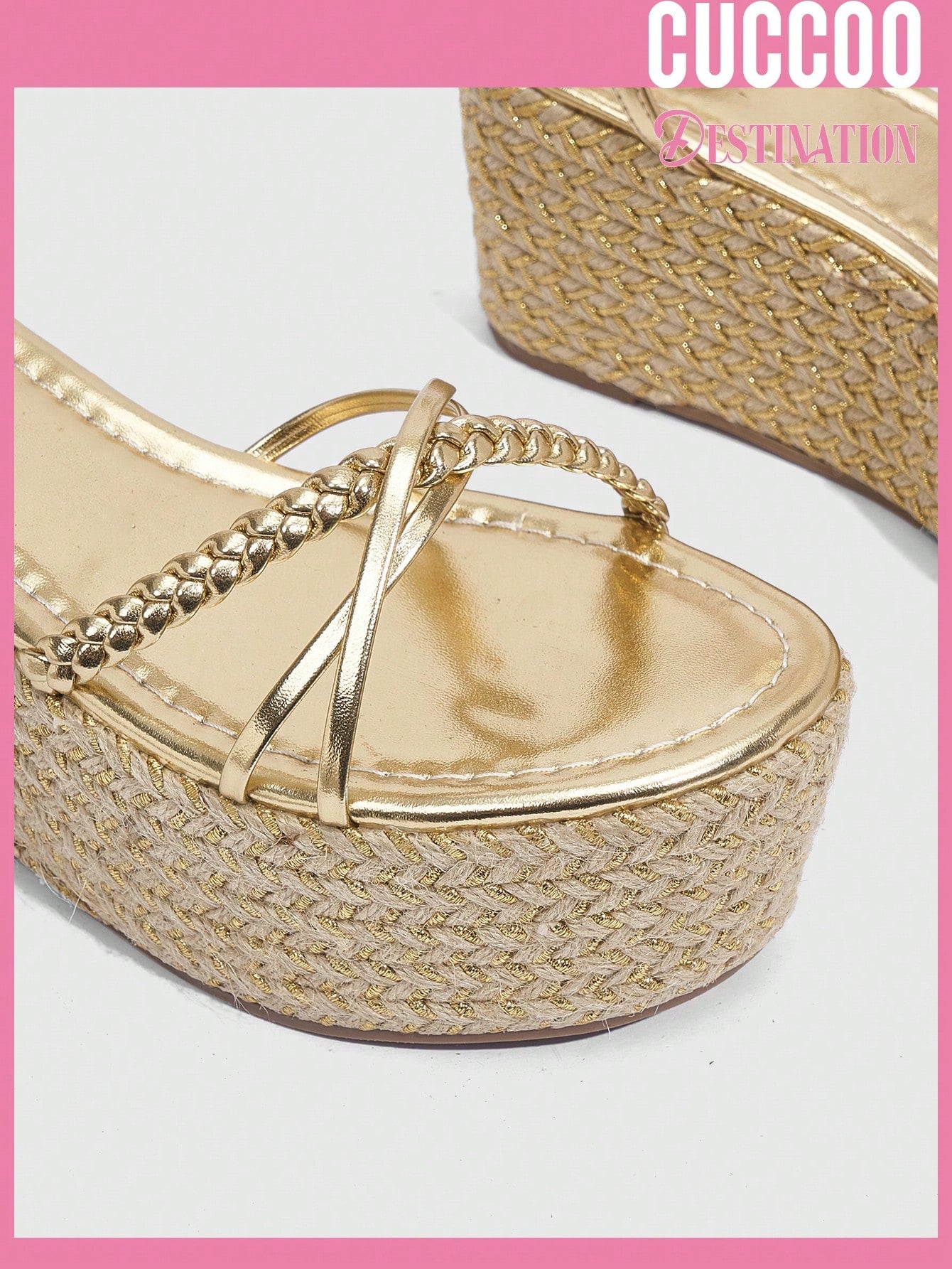 Fashionable Woven Wedge Sandals for Women with Peep Toe, Waterproof Platform and Thick Sole for Spring and Summer