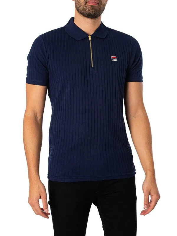 Fila Pannuci Slim Polo Shirt - Peacoat