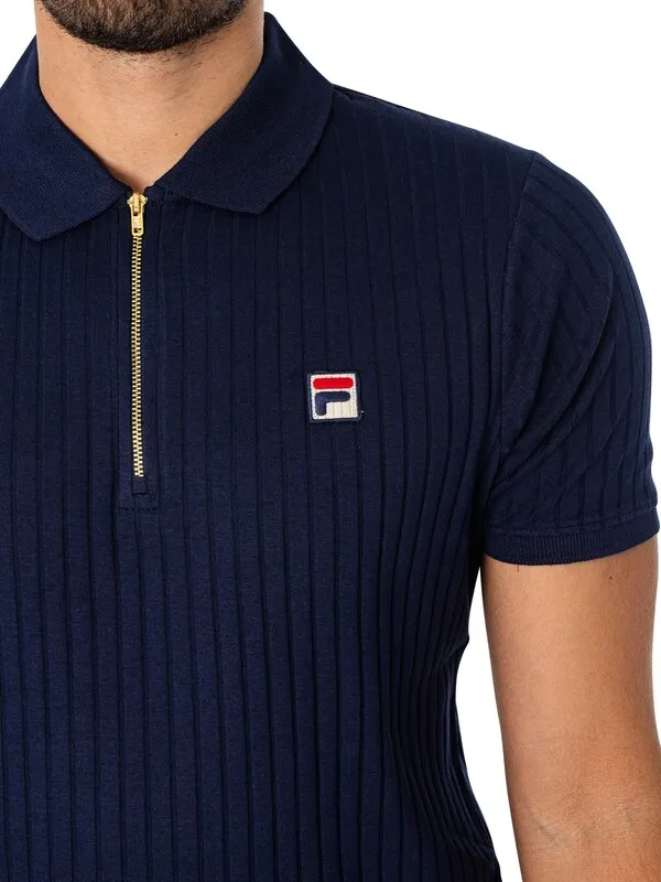 Fila Pannuci Slim Polo Shirt - Peacoat