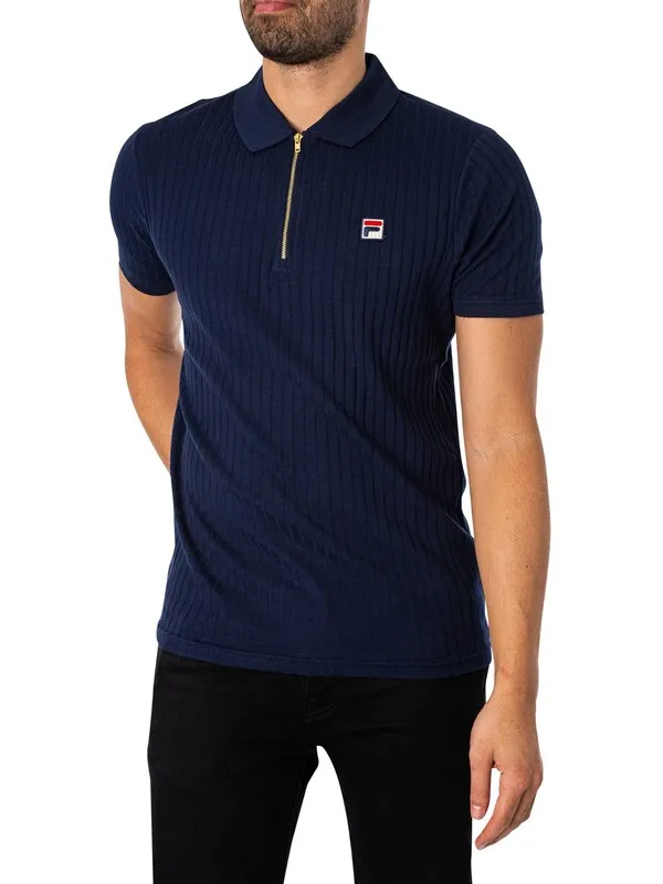 Fila Pannuci Slim Polo Shirt - Peacoat