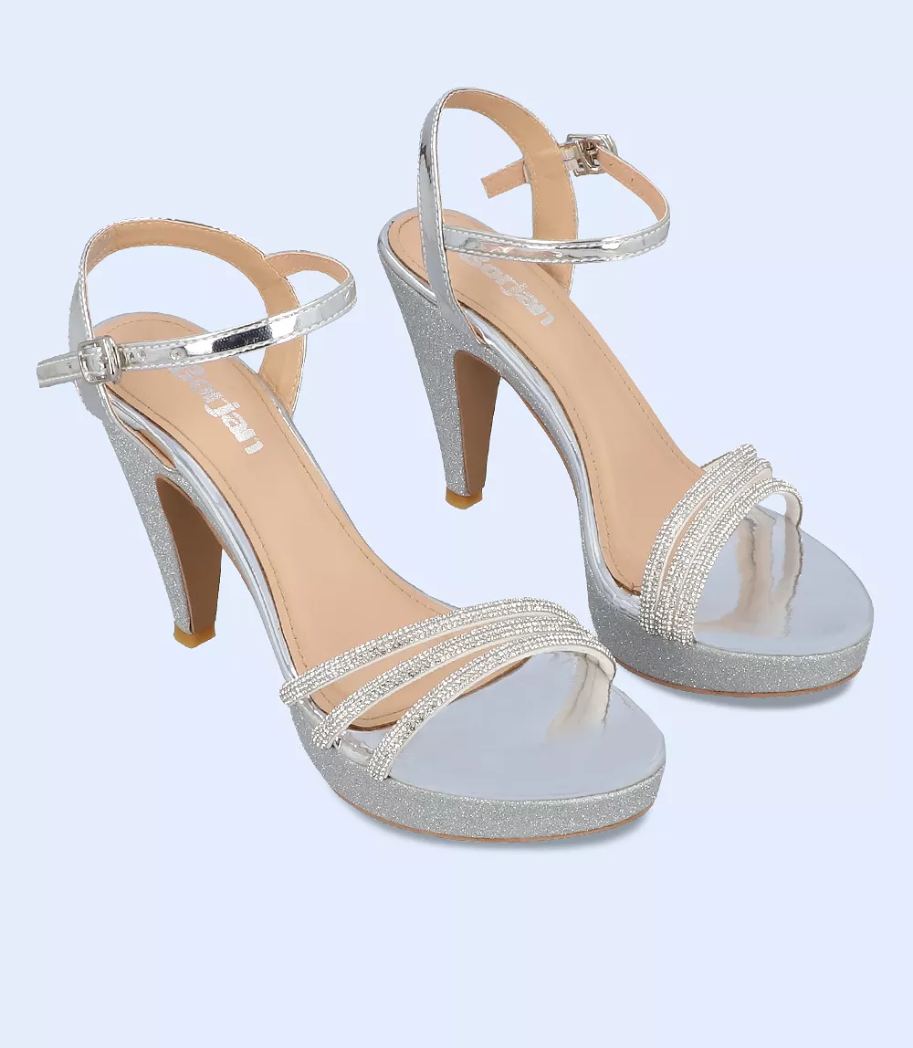 Formal Sandal Heels for Women - BW8737 Silver