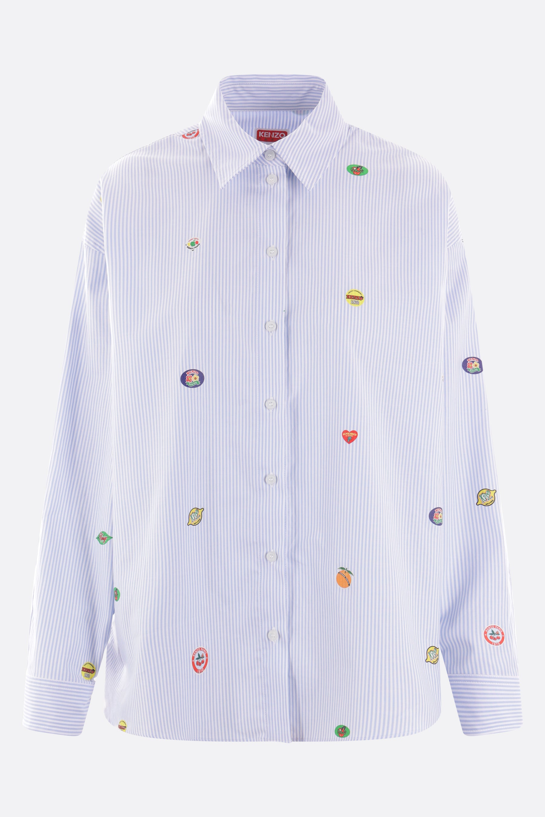 Fruit Stickers cotton shirt